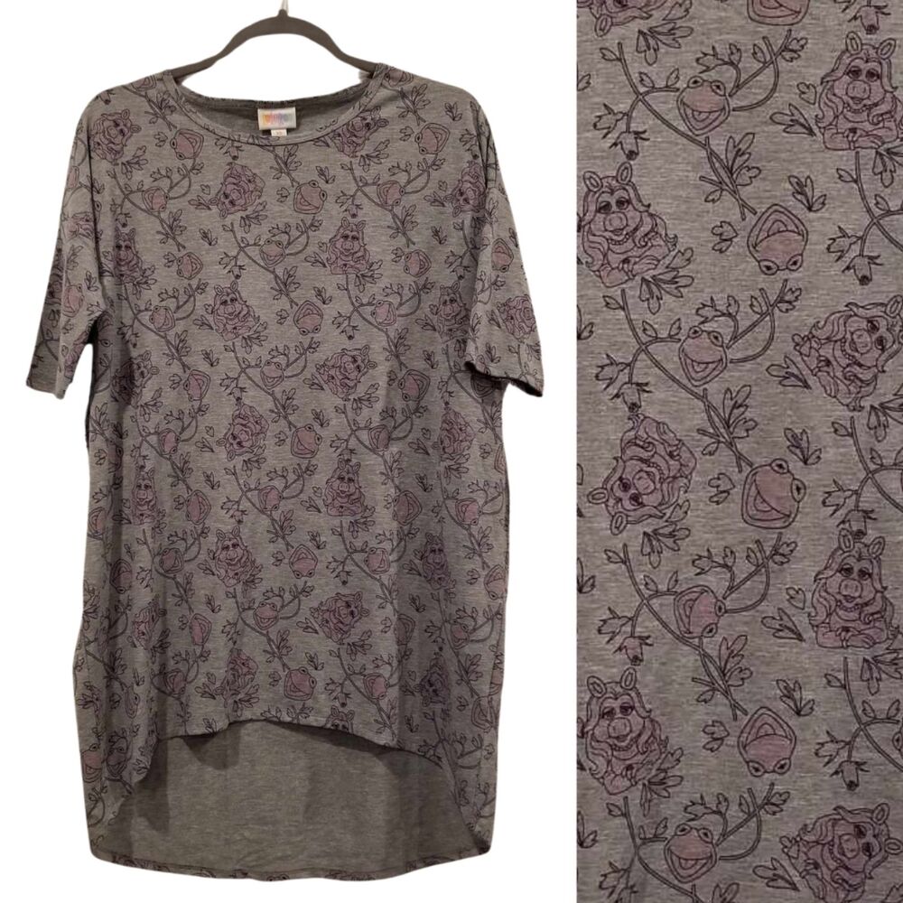 Disney Kermit and Miss Piggy LuLaRoe XS Irma Top
